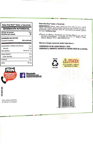 Tamarind Candy Flavor MINI Pelon Pelo Rico, Dulce De Tamarindo, 13 gr. (36 Pack)