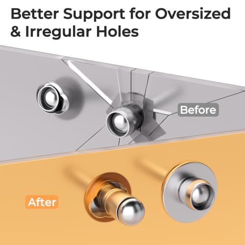 Image of INCLY 720Pcs 304 Stainless Steel Rivets with Washer Assortment Kit | 8 Sizes Pop Rivets, 1 /8 inch, 5 /32 inch, 3 /16 inch, with 3 Sizes Washers, Stainless Rivets for Metal, Automotive, Furniture, DIY Repair