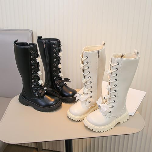 Chaussures d'hiver chaudes pour bébé avec fermeture éclair et lacets robustes - 4