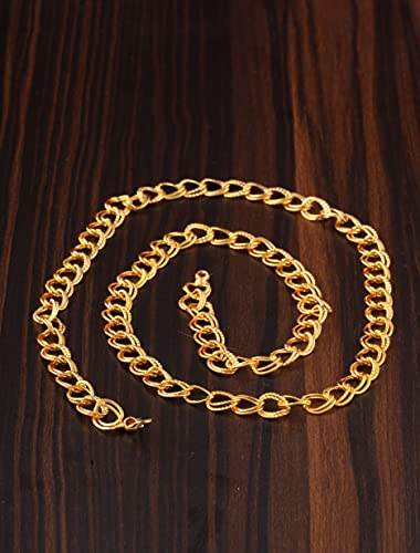 Golden Necklace Hip Hop Silver Thick Big Broad Sachin Chains Micro Plated