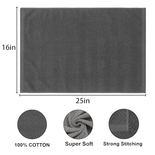 Image of 100% Cotton Kitchen Dish Towels Set, 16 inch x 25 inch Super Absorbent and Soft Kitchen Towels, Pack of 8 Dish Cloths for Drying Dishes (400 GSM)