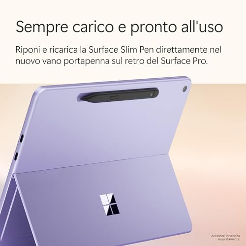 Microsoft Surface Pro | Copilot+ PC | 12” LCD Touchscreen | Snapdragon® X Plus | 16GB Memory | 512GB SSD | Latest Model, 1st Edition | Violet