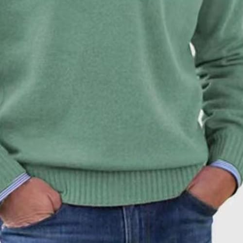 Maiyifu-GJ Men's Slim Fit Knitted Pullover Sweaters Quarter Zip Mock Neck Sweater Fall Winter Casual Long Sleeve Sweater3