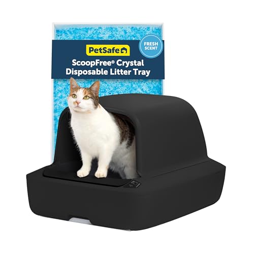 PetSafe ScoopFree Crystal Pro Self-Cleaning Litter Box, Black - image 1