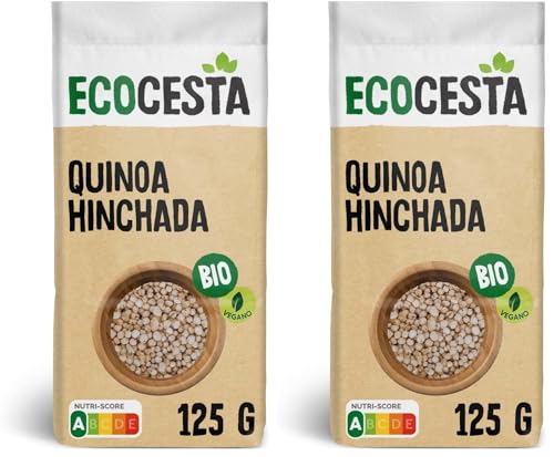 ECOCESTA Cereales Quinoa Hinchada Bio Bolsa 25 G (Paquete de 2)