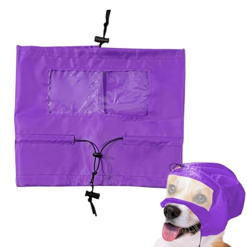 犬用シャワーハット | 防水ペットハット | バスハット ドッグ 耳保護 バスラップ 子犬 バスプロテクター ペット耳ラップ 小型ペットハット 入浴帽子 犬 耳保護 ペットバスハット ペットイヤーカバー