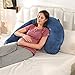 BATTOP Pregnancy Pillows for Sleeping,Body Maternity Pillow with Cooling Washable Cover,Support for Back,HIPS,Legs,Belly for Pregnant Women,New Mom Gifts for Women (Dark Blue)