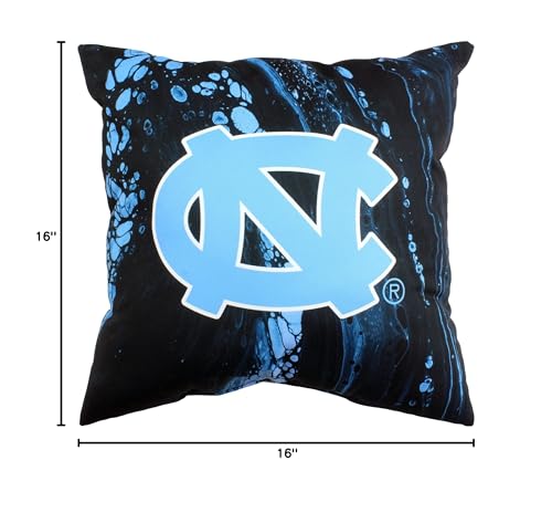 Image of College Covers North Carolina Tar Heels 2 Sided Color Swept Decorative Pillow, 16 inch, Made in The USA