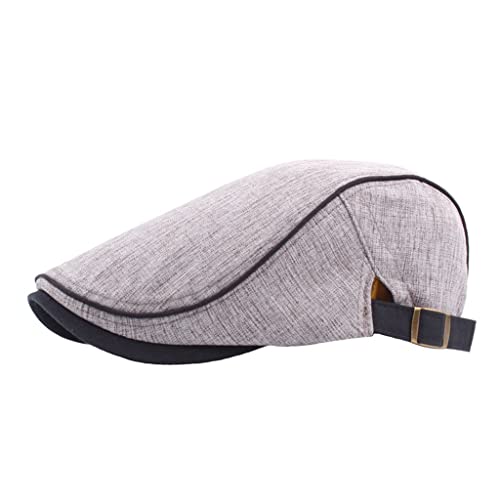 Béret été anti transpiration en coton et lin style jeune casquette