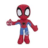 Spidey and His Amazing Friends Web Clinger Plush - 9” Poseable Plush with Suction Cups - Sticks to...