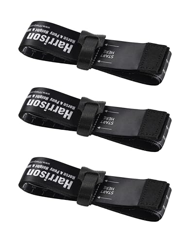 Mètre ruban pour cheval Harrison Howard : mesure de poids et hauteur 2m, lot de 3 bandes