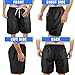 Scotamalone Mens Swim Trunks Swimming Shorts Swimwear Bathing Suits Quick Dry 7 Inch with Mesh Lining Black