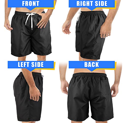 Scotamalone Mens Swimming Trunks, Quick-Drying Swim Shorts, 17.8cm, with Mesh Lining, Swimwear, Bathing Suits