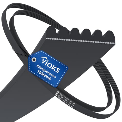 VIOKS Courroie trapézoïdale 1936PH6 de rechange pour sèche-linge Whirlpool 481235818164 Hutchinson 461973011871