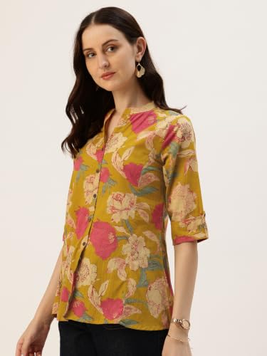 Image of Printed Mandarin Shirt - Casual & Chic (S-3XL)