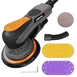 levigatrice rotorbitale 150 mm, brushless, corsa 2,5 mm, 350 W, 6 regimi (4000-10000 rpm), aspirazione polvere, disco 125 mm incl. Rotorbitale: levigatrice orbitale per legno