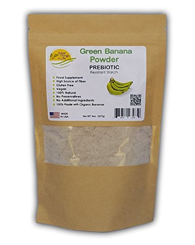 Green Banana Flour - Prebiotic - Gluten Free - Fresh Made in the USA, 8oz