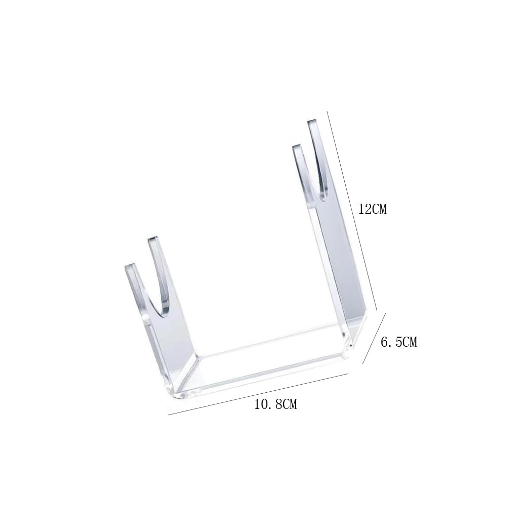 2 Pieces Shofar Stand Shofar Holder Acrylic Shofar Holder Sword Holder Stand Shofar Display Stand, Clear