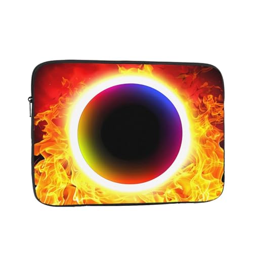 Fire Obsidian Spot Laptop Sleeve Case 15 Inch Suitable For Notebook Computer Tablet Traveling Carrying Simple Case
