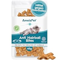 AmeizPet Katzen Leckerlies Haarballen für Katzen Antihairball Mit Taurin Und Malzextrakt - Katzenmalz Gegen Haarballen, 65 g (2.3 oz)