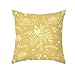 Homxi Cojin 40x40,Funda Cojin de Poliester Coche Árboles,Funda de Navidad para Cojines Amarillo
