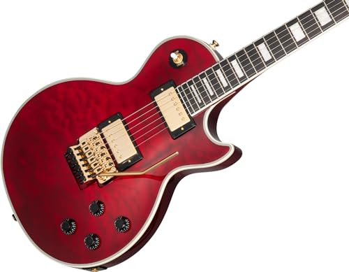 Epiphone Alex Lifeson Les Paul Custom Axcess (Ruby) – Guitare Électrique à Coupe Simple - Les Beatles, Paul McCartney, John Lennon, RIngo Starr, George Harrison Epiphone Alex Lifeson Les Paul Custom Axcess (Ruby) - Guitare Électrique à Coupe Simple – Image 5