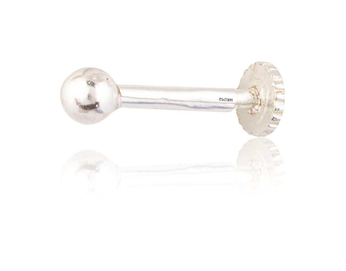 ELOISH 92.5 Sterling Silver Nose Pin for Women. 92.5% Pure Silver Small Ball Nose Pin for Girls (BALLNOSEPIN) (B082XFHB42) Amazon Price History, Amazon Price Tracker