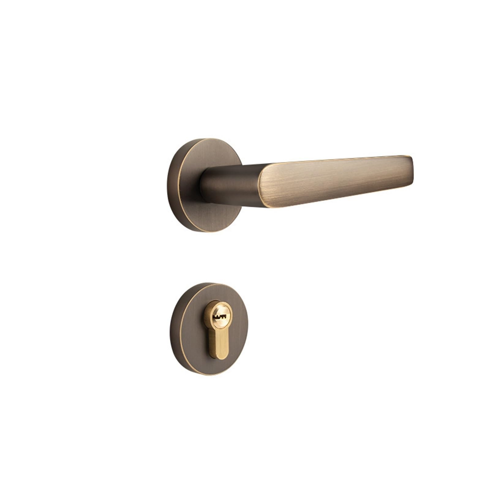 Kfvmvtdw One Color Pure Copper Door Lock For Bedroom Silent