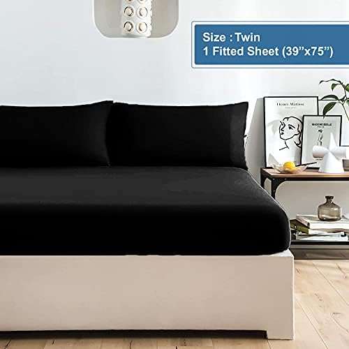 100% Cotton Jersey Twin Fitted Sheet 