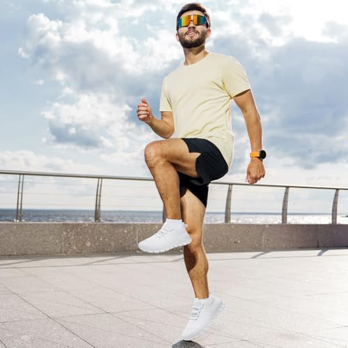Image of Mens Running Shoes Tennis Shoes Walking Gym Sneakers Lightweight Non Slip Mesh Casual Workout Sneakers