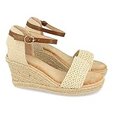 sandalias rafia marruecos Sandalia de Cuna con Pala Rafia y Hebilla