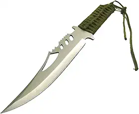 Faca Facão Rambo Militar Artesanal Serrilhado, Aço 440