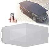 Hydravex Parasol automático para Techo de Coche, protección portátil para Exteriores, Carpa para Coche con Control Remoto, toldo Plegable para Coche, toldo móvil para sedán y SUV Grey-4.6m