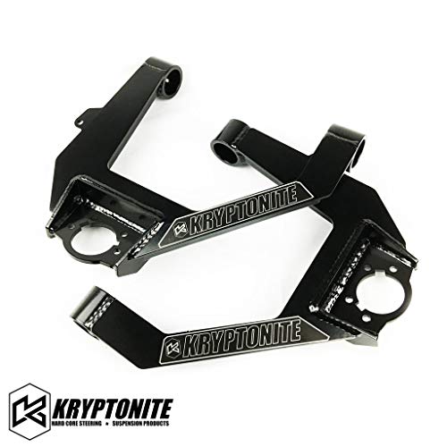 Kryptonite Heavy Duty Upper Control Arm Kit KRUCA13 Compatible with 2014-2018 Chevrolet Silverado & GMC Sierra 1500 2WD/4WD Trucks (FACTORY ALUMINUM OR STAMPED STEEL CONTROL ARMS ONLY!)