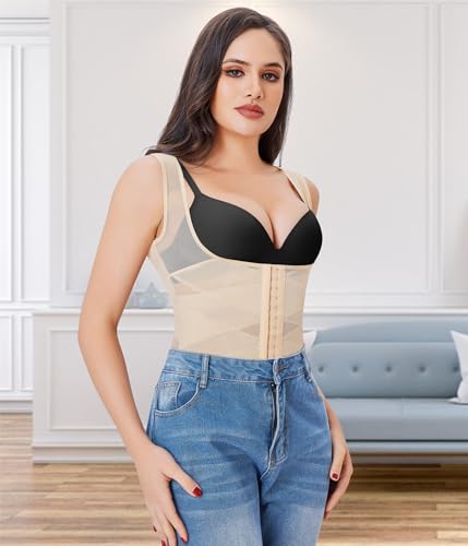 Image of Nebility Waist Trainer for Women Corset Shapewear Tummy Control | Body Shaper Vest Waist Cincher Shapewear