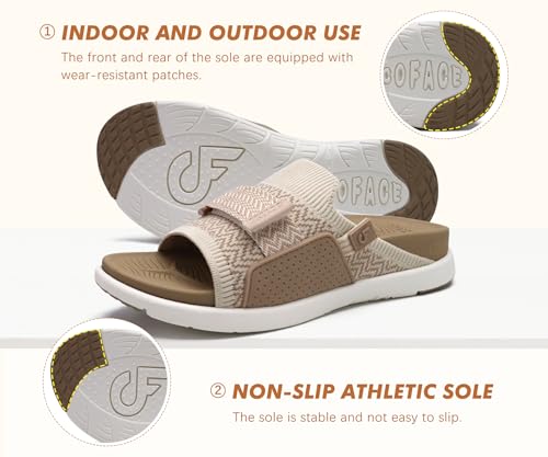 Image of COFACE Women's Orthotic Sandals Comfortable Plantar Fasciitis Arch Support