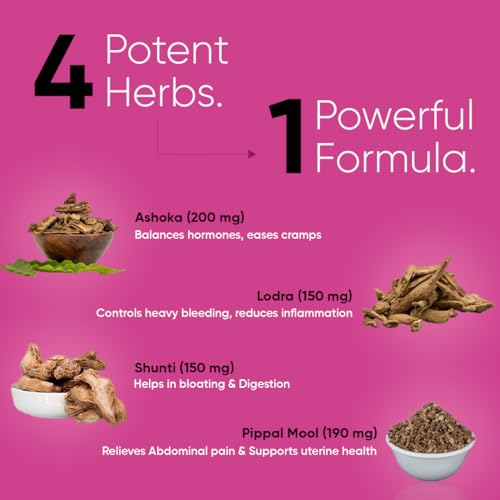 Image of CUREFOREVER Womaneya Pain Free Granules - 7 Sachets for Period Cramp Relief, Powerful Formula with Natural Ingredients for Relief from Menstrual Pain | 1 Sachet equals to 12 hours of Period Cramp Comfort