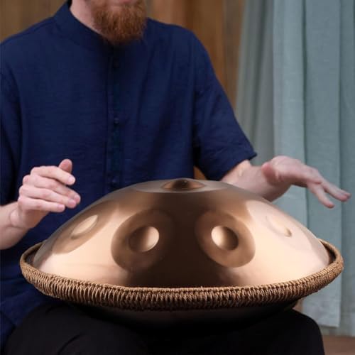 Handpan 9 Notas 22 in D Minor Acero Premium Plateado miniatura 6