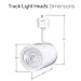 Hyperikon LED Track Head Lighting, H-Type Integrated Track Light, 17.5W=85W, Daylight White, Energy Star, 4 Pack