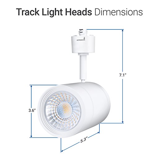 Hyperikon LED Track Head Lighting, H-Type Integrated Track Head, 17.5W (85W Equivalent), Daylight White, 4 Pack - Thumbnail 5