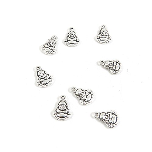 40 Pieces Antique Silver Tone Jewelry Making Charms D5UA0 Maitreya