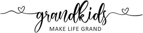 Grandkids Make Life Grand Restaurant Wall Art Words - Calcomanías de letras para despegar y pegar, calcomanías para el hogar para habitación de