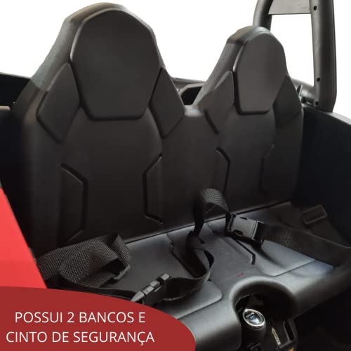 Quadriciclo Elétrico Infantil UTV 12v Vermelho, Importway