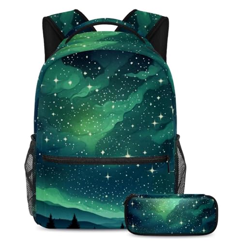 Sac à dos grande capacité avec trousse à crayons pour fille et garçon ado
