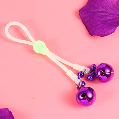 HEALLILY 2 Peças de Grampo de Mamilo Não Perfurado Grampo de Mamilo Ajustável para Casais (Corda de