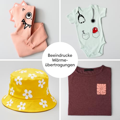 Cricut EasyPress Mini LT | Kompakte Wärmepresse zum Aufbügeln von Vinyl (HTV), Infusible Ink und Sublimation | Zen Blue