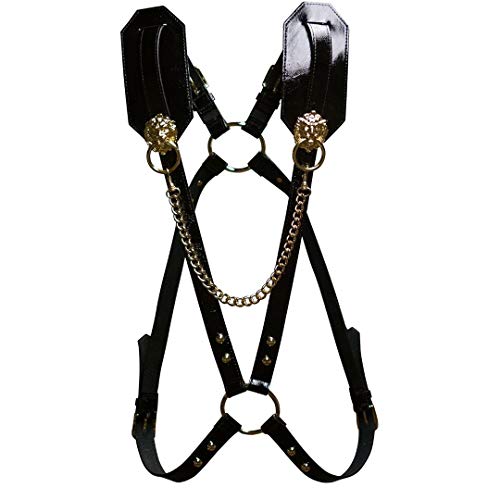Men's Patent Leather Harness