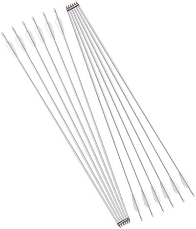 SHARROW Archery Mixed Carbon Arrow 30 Inches Hunting Arrow Spine 500 with Replaceable Arrowhead for Compound Recurve Bow Hunting Shooting 6/12pcs SHARROW Archery Mixed Carbon Arrow 30 Inches Hunting Arrow Spine 500 with Replaceable Arrowhead for Compound Recurve Bow Hunting Shooting 6/12pcs