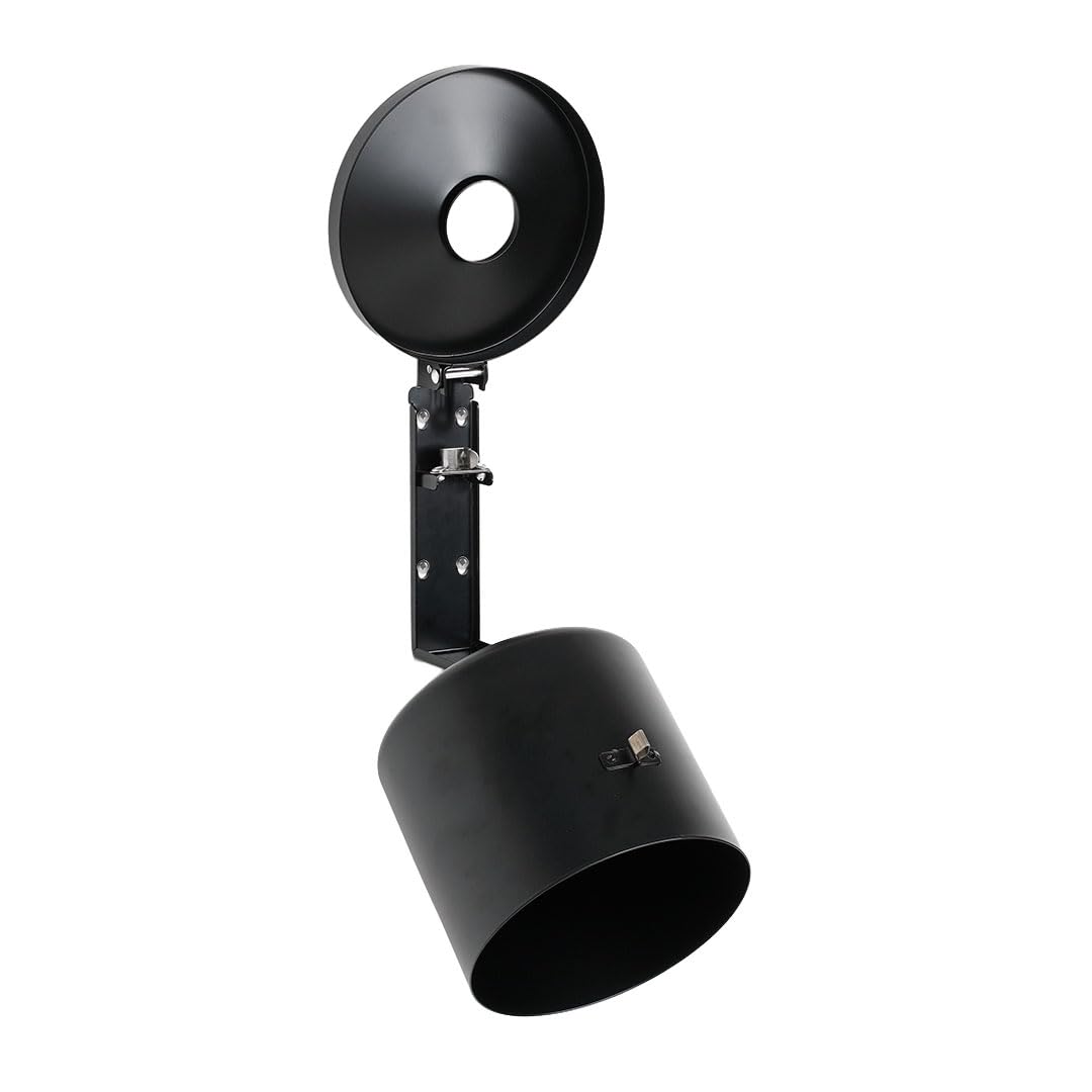 Danieli Store | Cenicero de Pared Negro Mate 2,5 Litros | Cenicero Exterior de Acero con Soporte Mural para Zonas de Fumadores