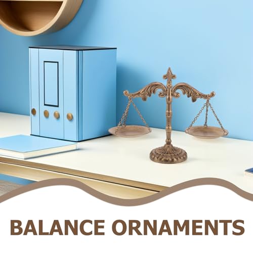 Objet décoratif balance en fer forgé cadeau idéal pour bureau - 4